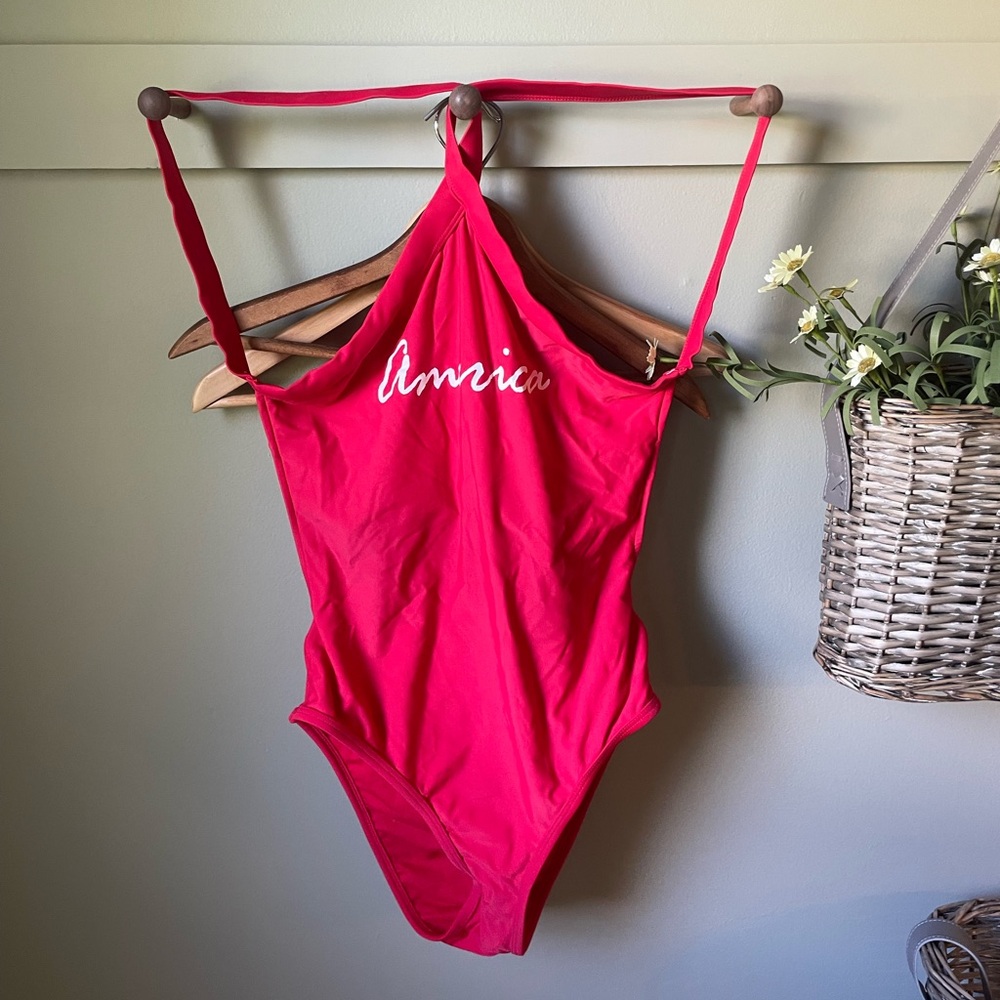 “America” one piece swimsuit. Perfect condition!
